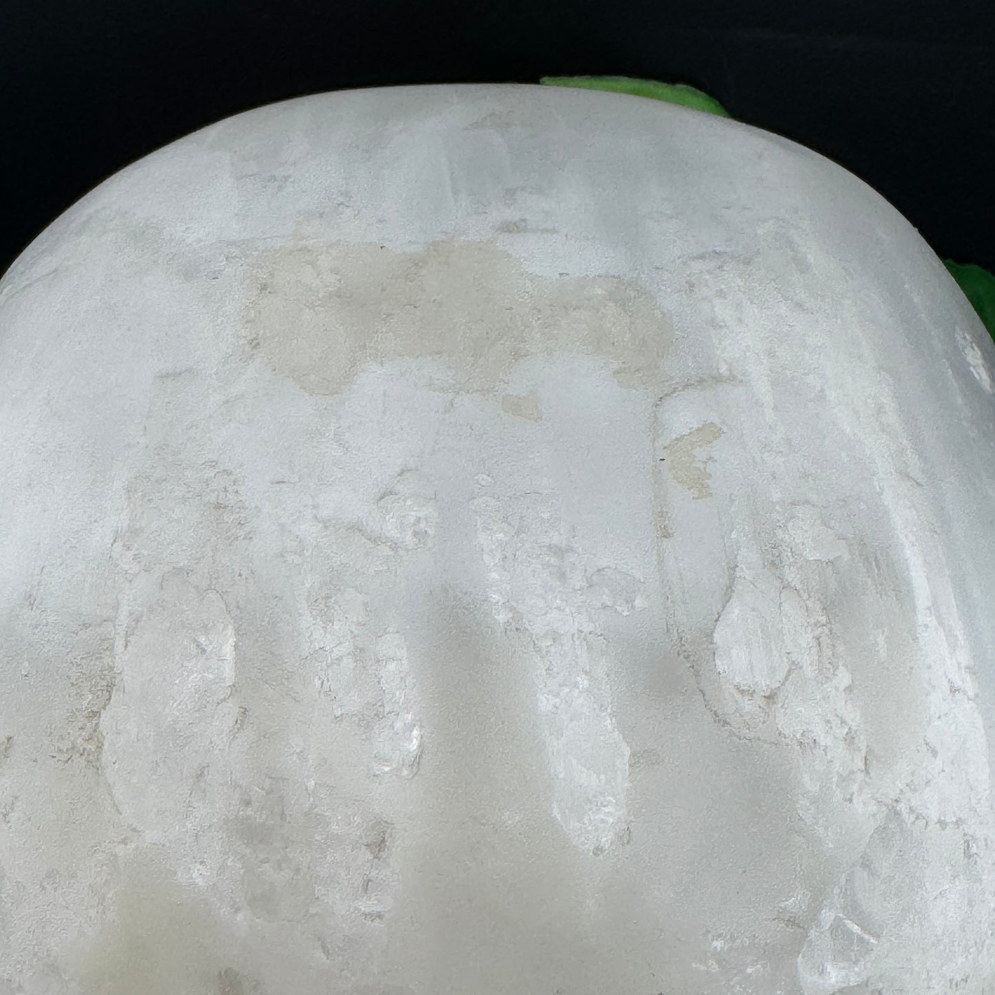 XL Satin Spar Selenite Skull