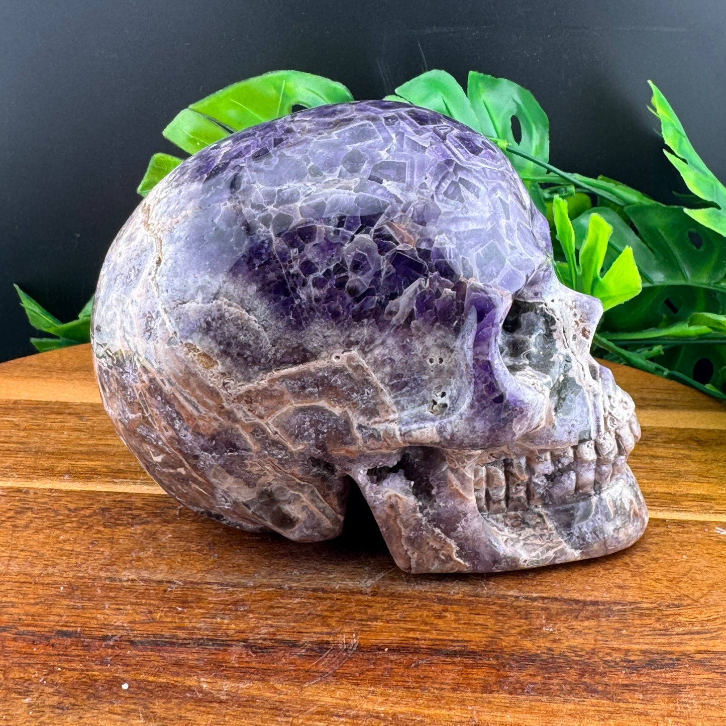 Druzy Amethyst Skull