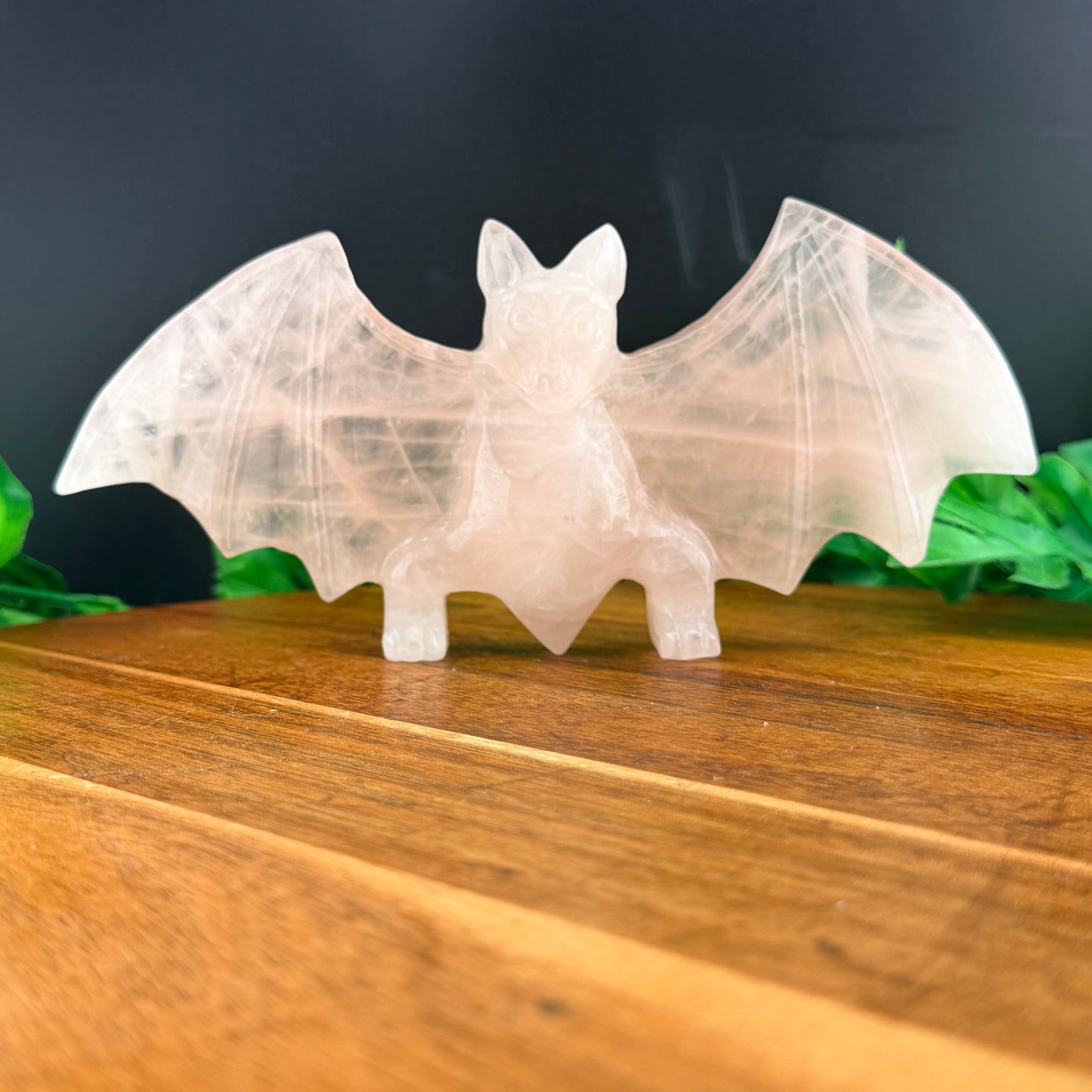 XL Rose Quartz Bat