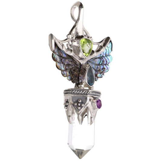 Gotland Mother of Pearl Wing Pendant in 925 Sterling Silver (6M)