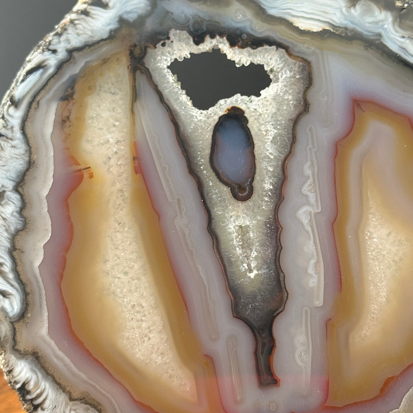 Beautiful Agate Geode Slice with Stand