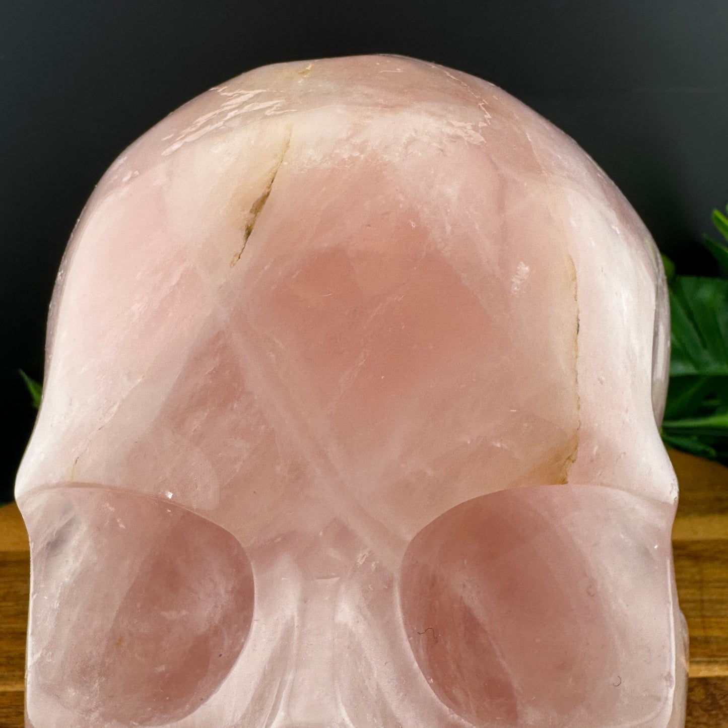 XL Rose Quartz Skull
