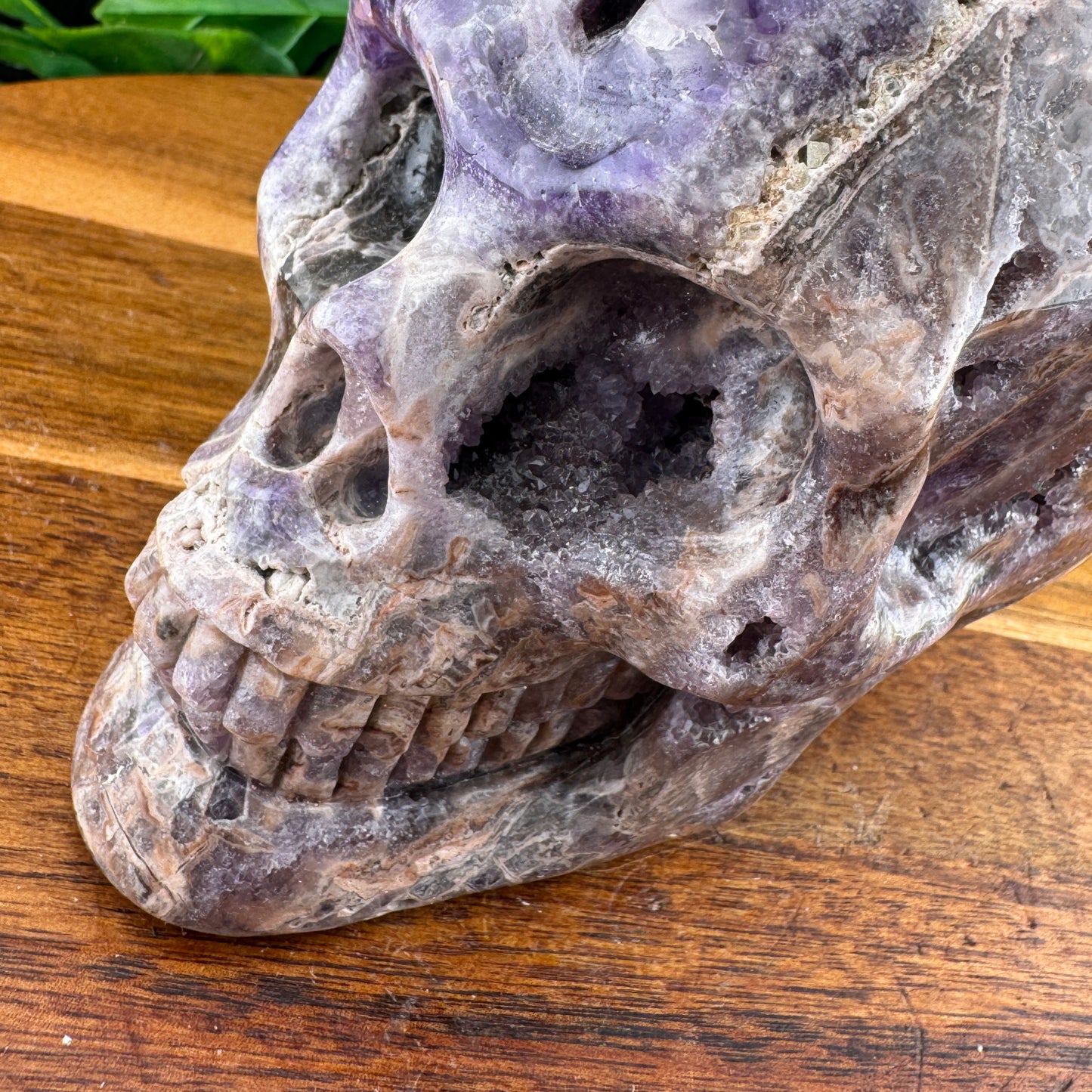 Druzy Amethyst Skull