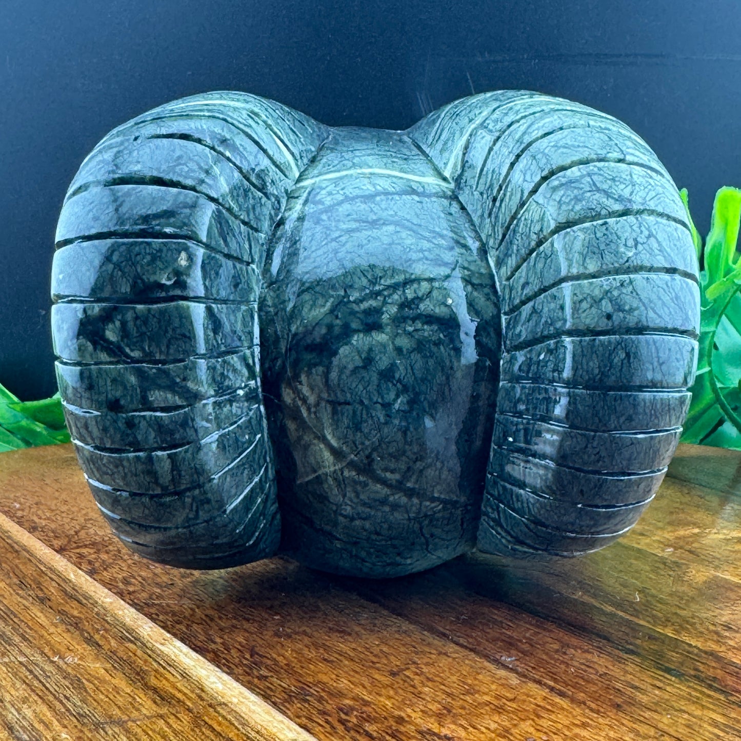 Jade Ram Skull