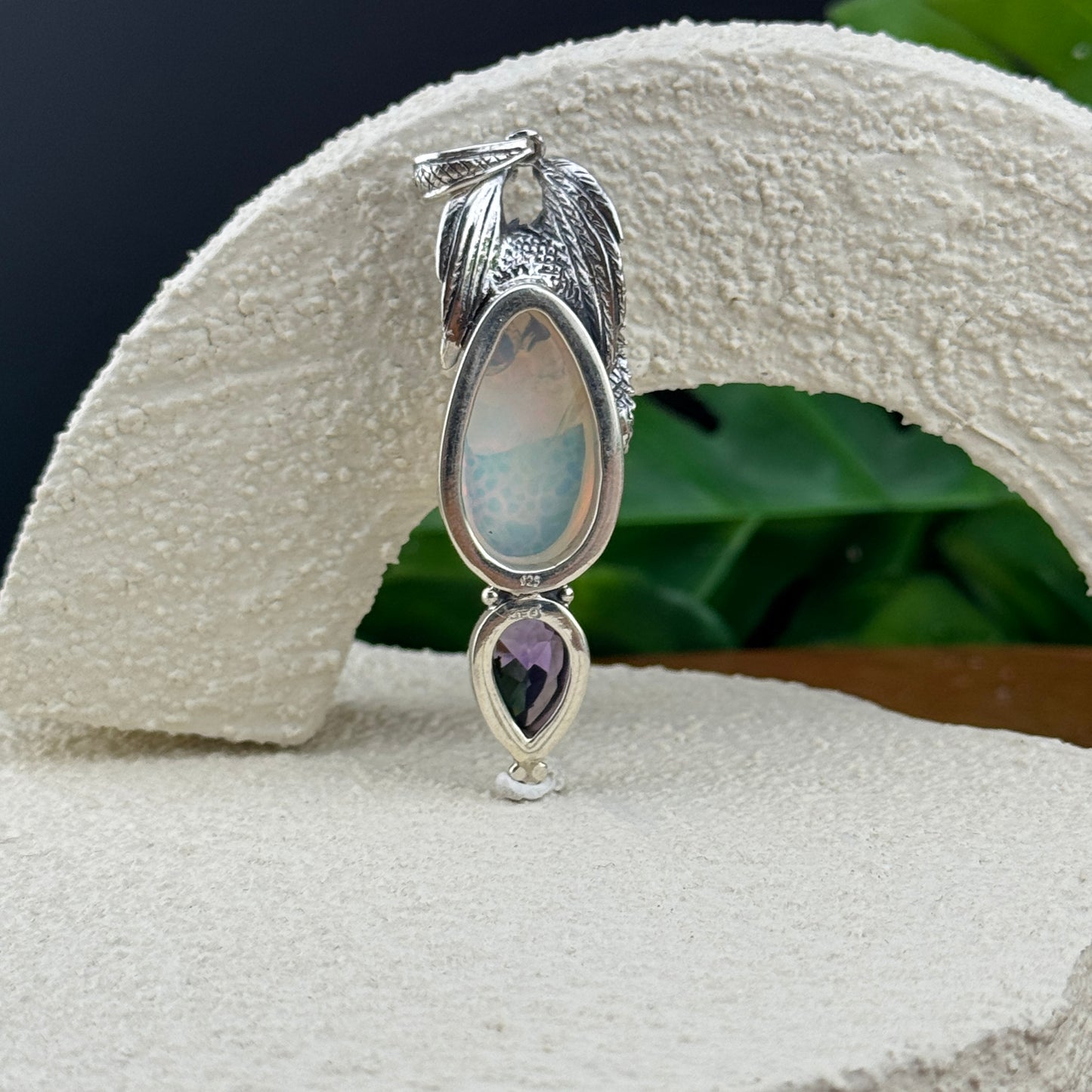 Gotland Dragon Amethyst Opal Pendant