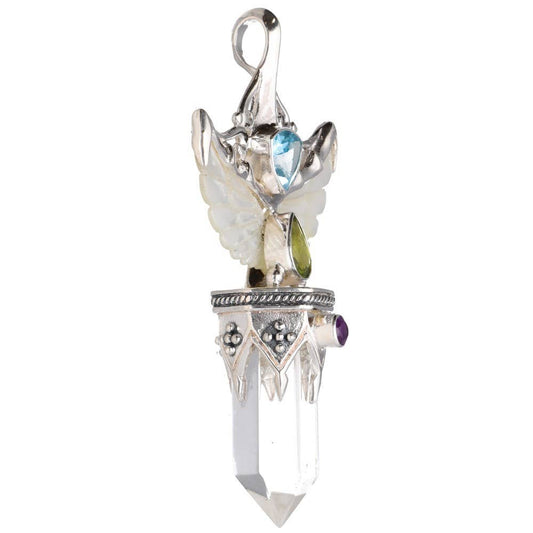 Gotland Mother of Pearl Wing Pendant in 925 Sterling Silver (48N)