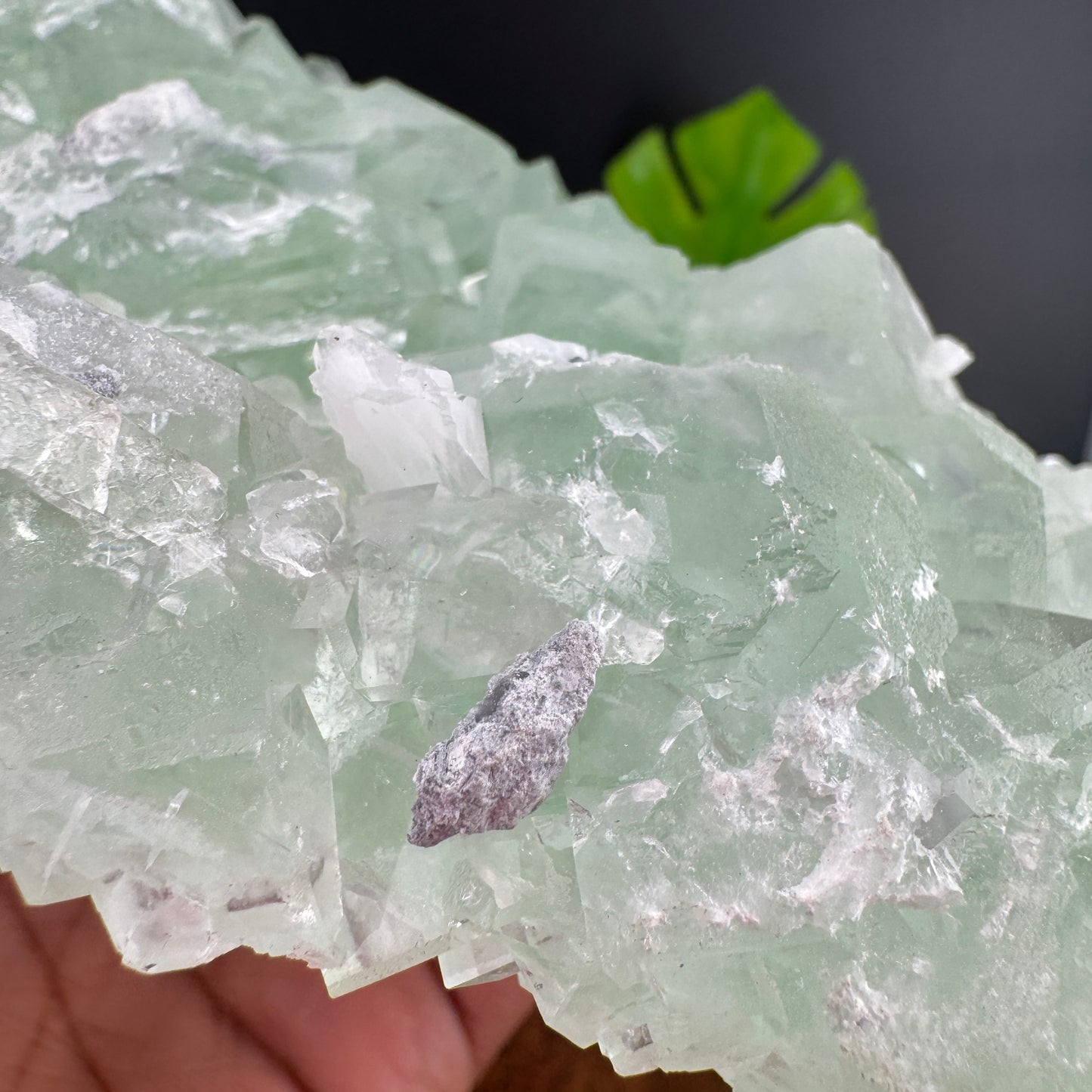 Green Glassy Cubic Sugar Fluorite Specimen