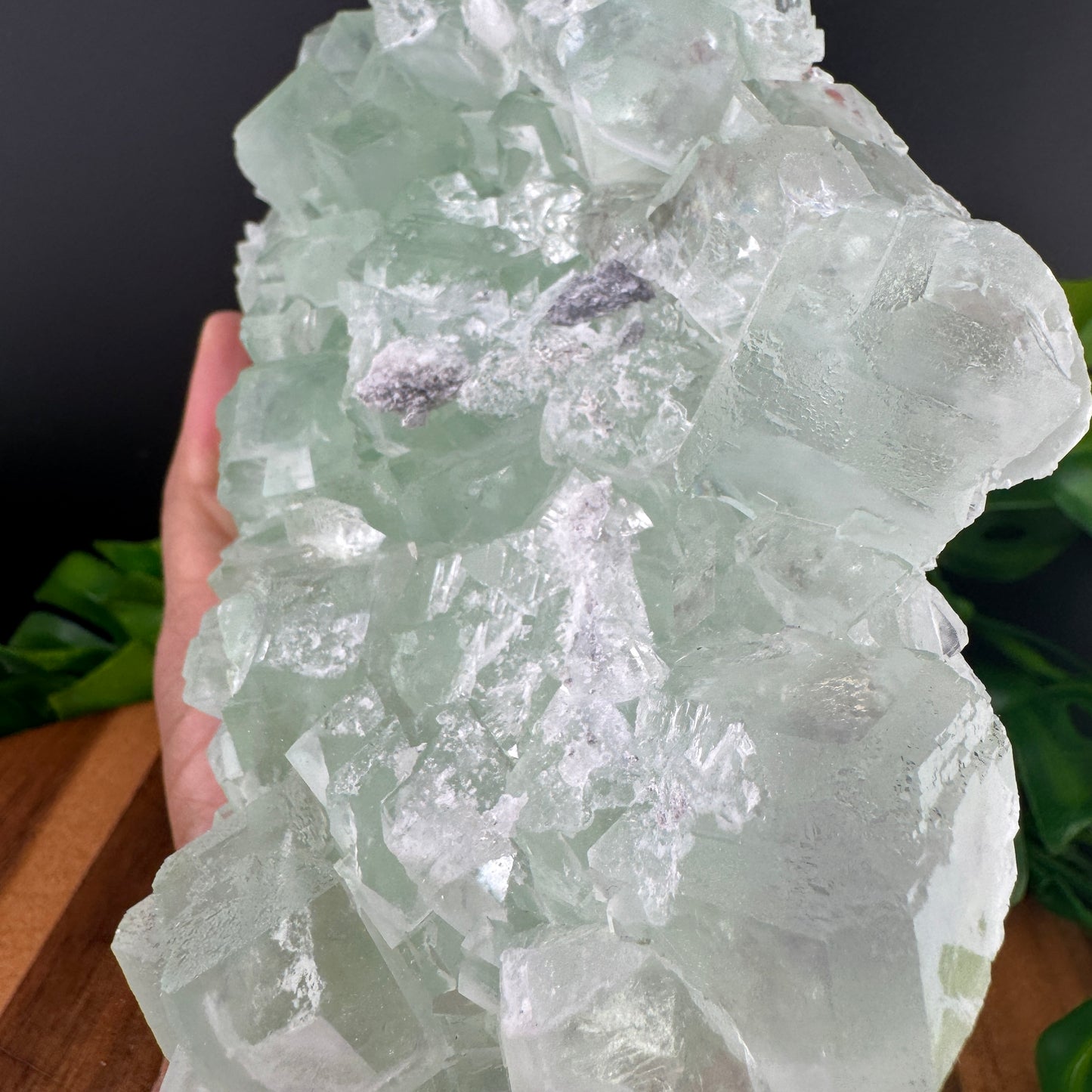 Green Glassy Cubic Sugar Fluorite Specimen