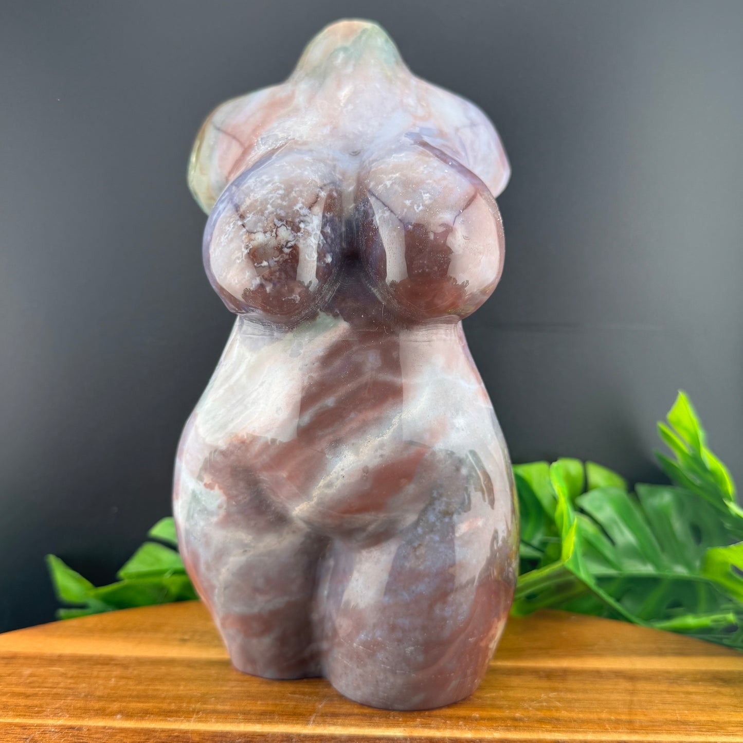 Ocean Jasper Goddess Body Statue