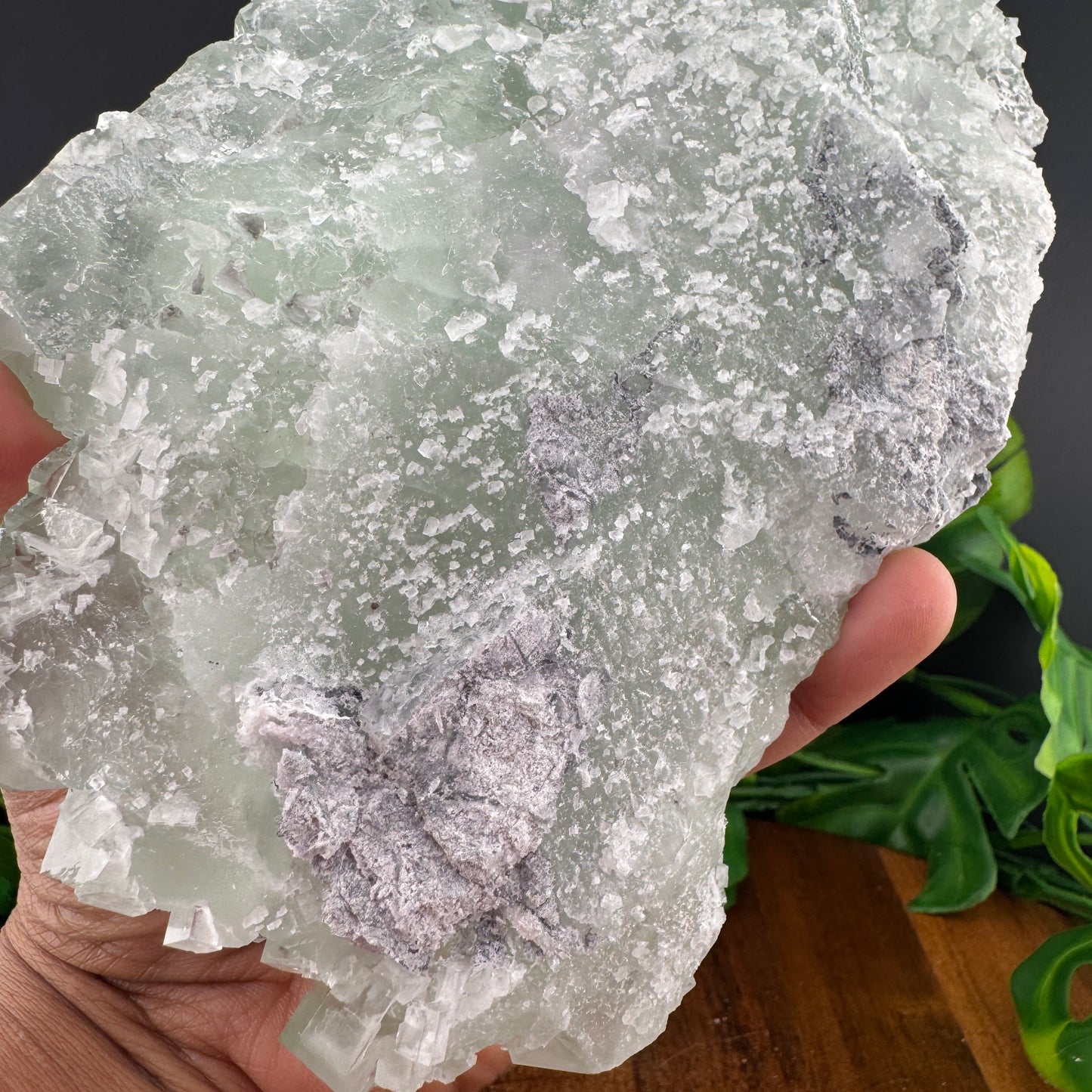 Green Glassy Cubic Sugar Fluorite Specimen