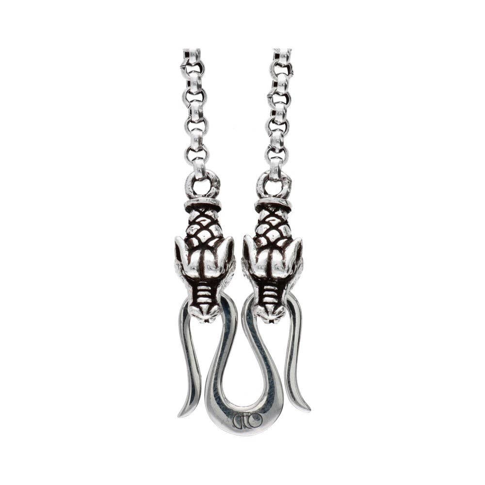 Gotland chain with 42 cm and 2 mm dragon heads