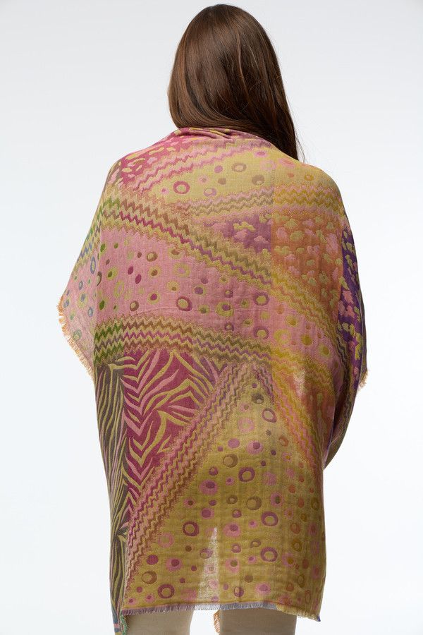 Mixed Animal Print Scarf