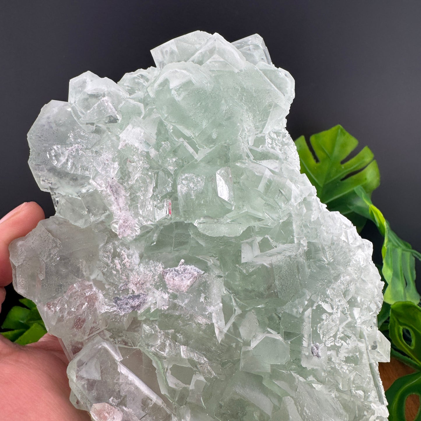 Green Glassy Cubic Sugar Fluorite Specimen