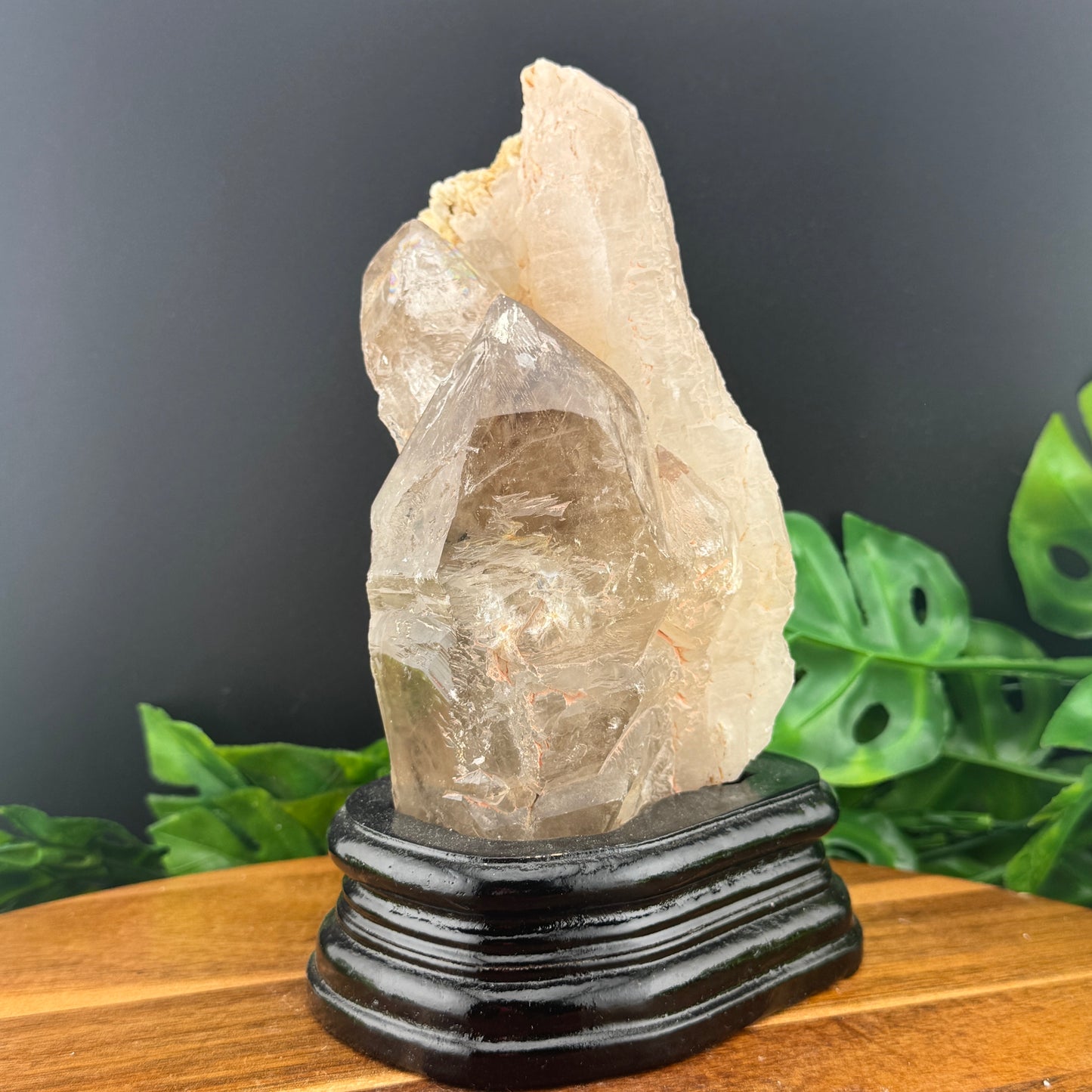 Smoky Elestial Specimen with Stand