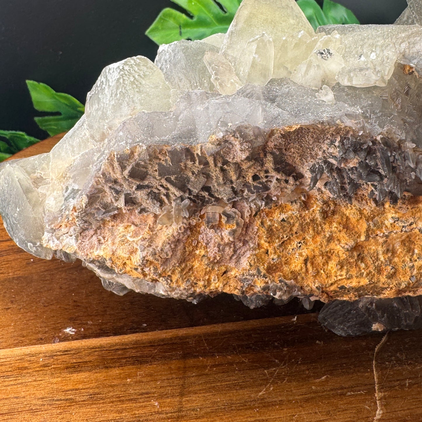 XL Calcite over Fluorite Specimen