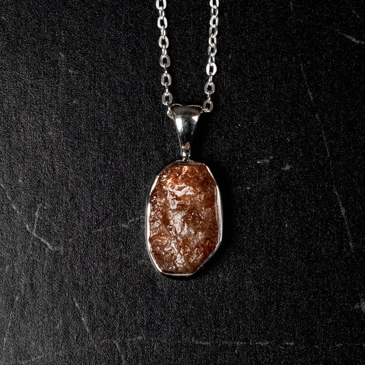 Sunstone Pendant + 18" Chain