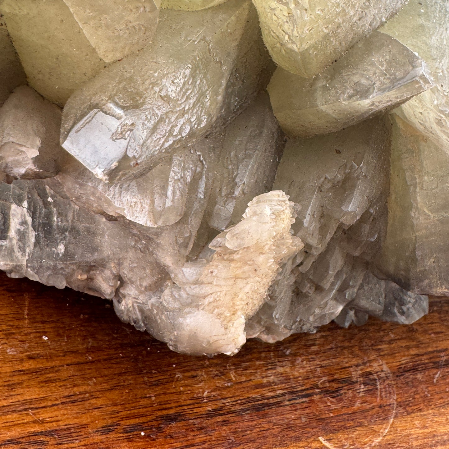 XL Calcite over Fluorite Specimen