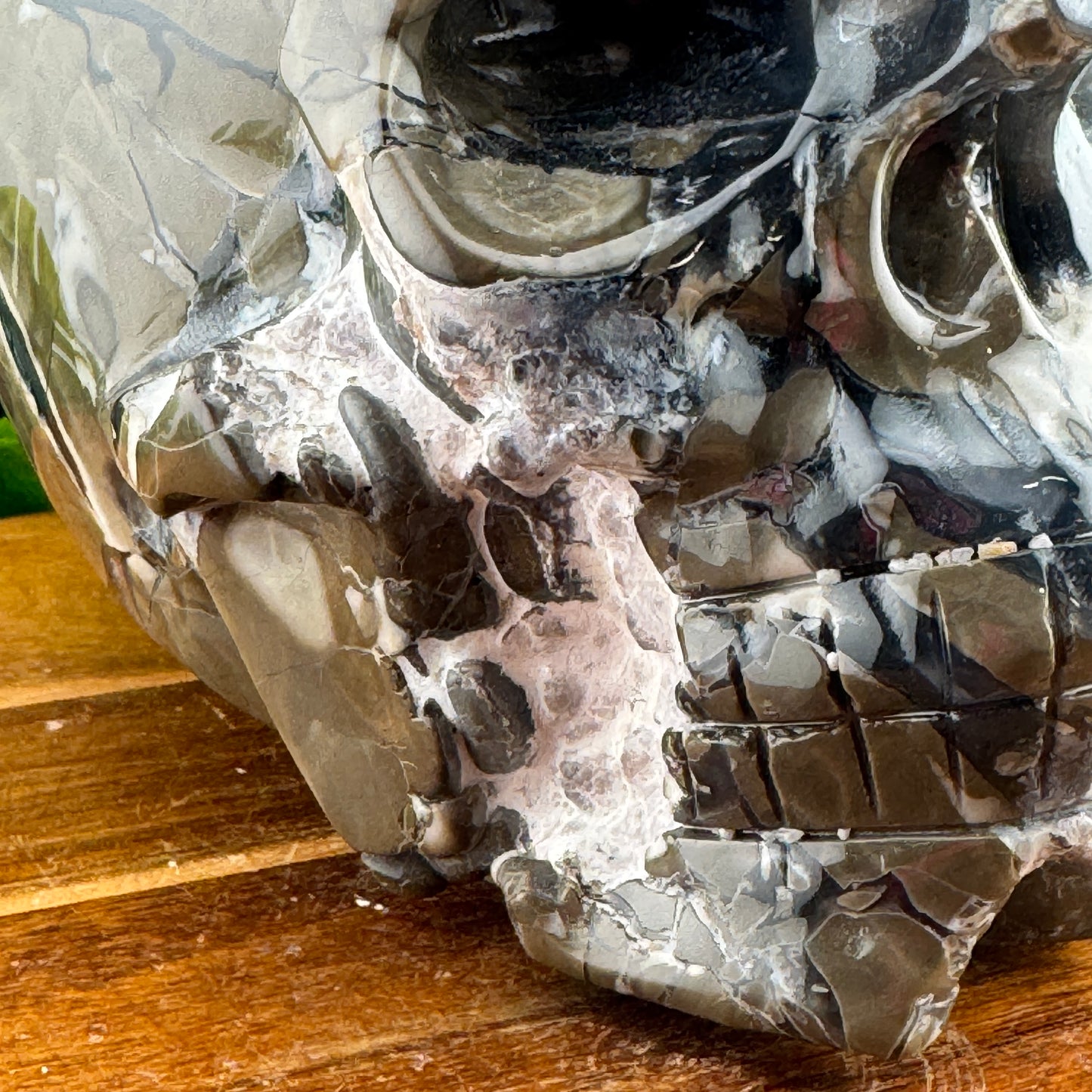 XL Botryoidal Volcano Agate Skull