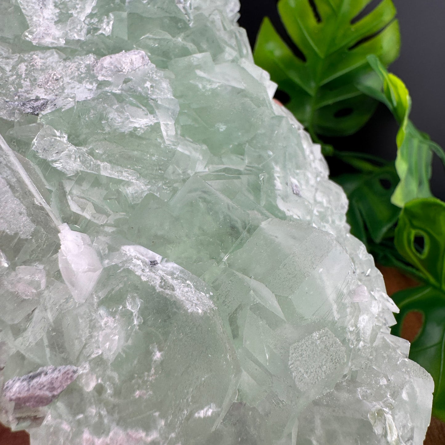 Green Glassy Cubic Sugar Fluorite Specimen