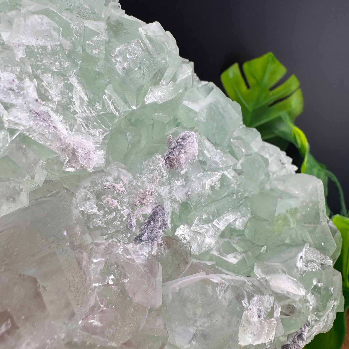 Green Glassy Cubic Sugar Fluorite Specimen