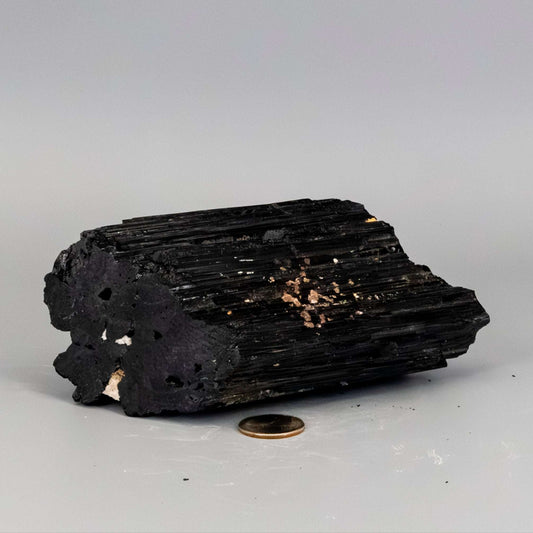 Big Black Tourmaline Hunk w/t Quartz Inclusions