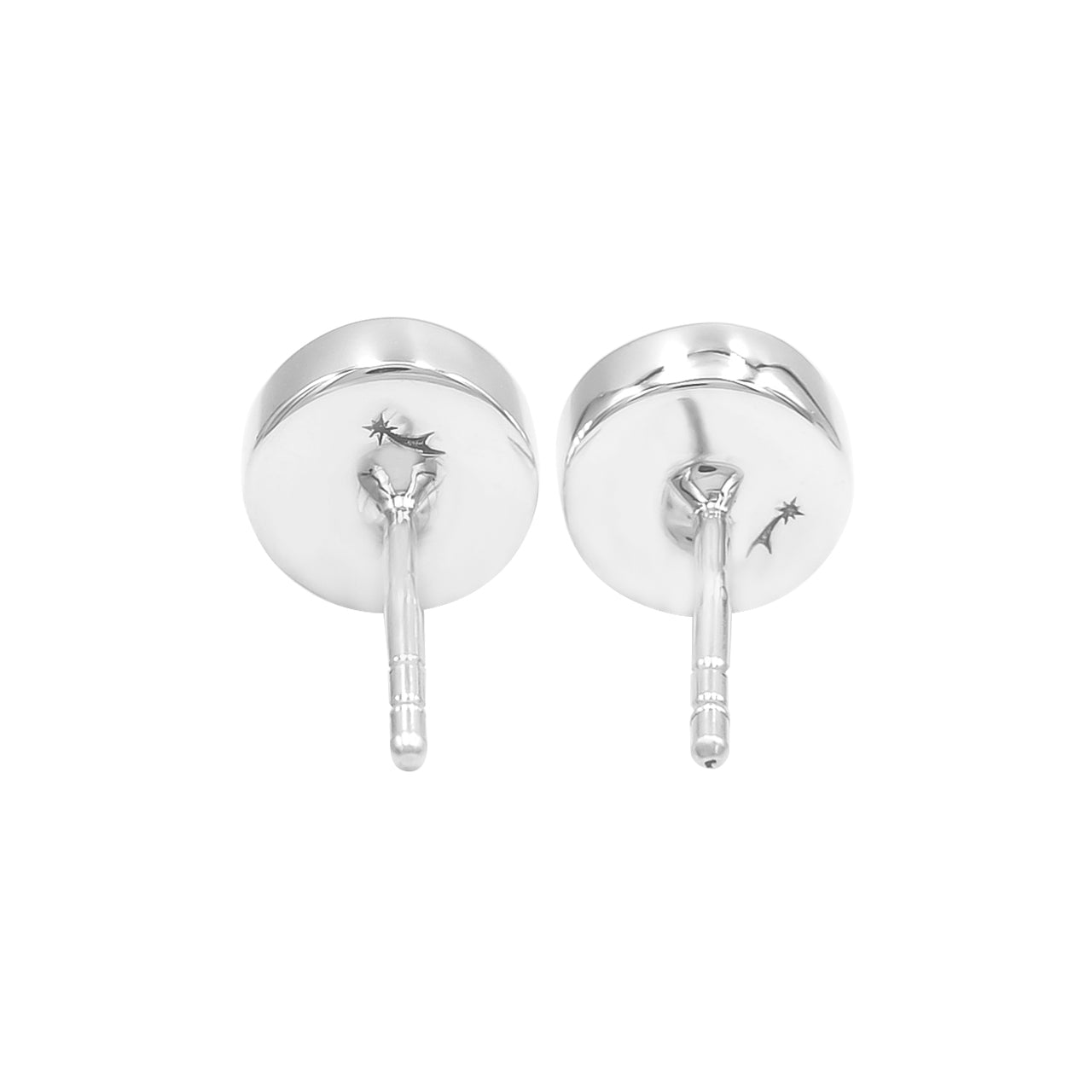 Starborn Ammolite 6 mm Micro Post Earrings in Sterling Silver