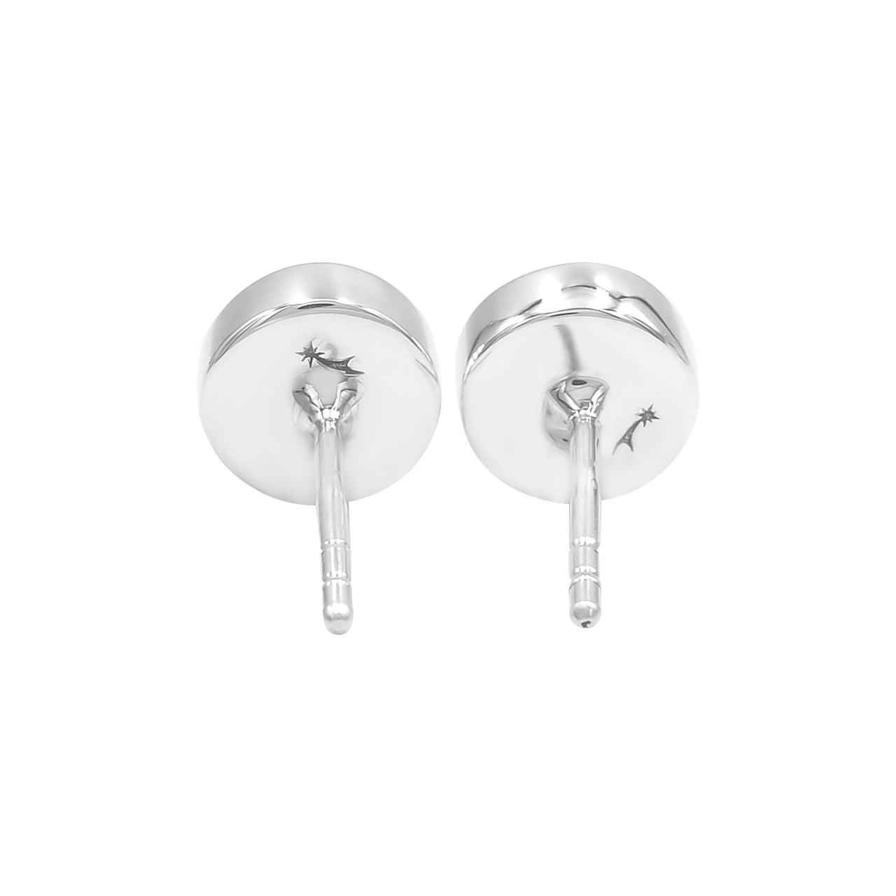 Starborn Ammolite 6 mm Micro Post Earrings in Sterling Silver