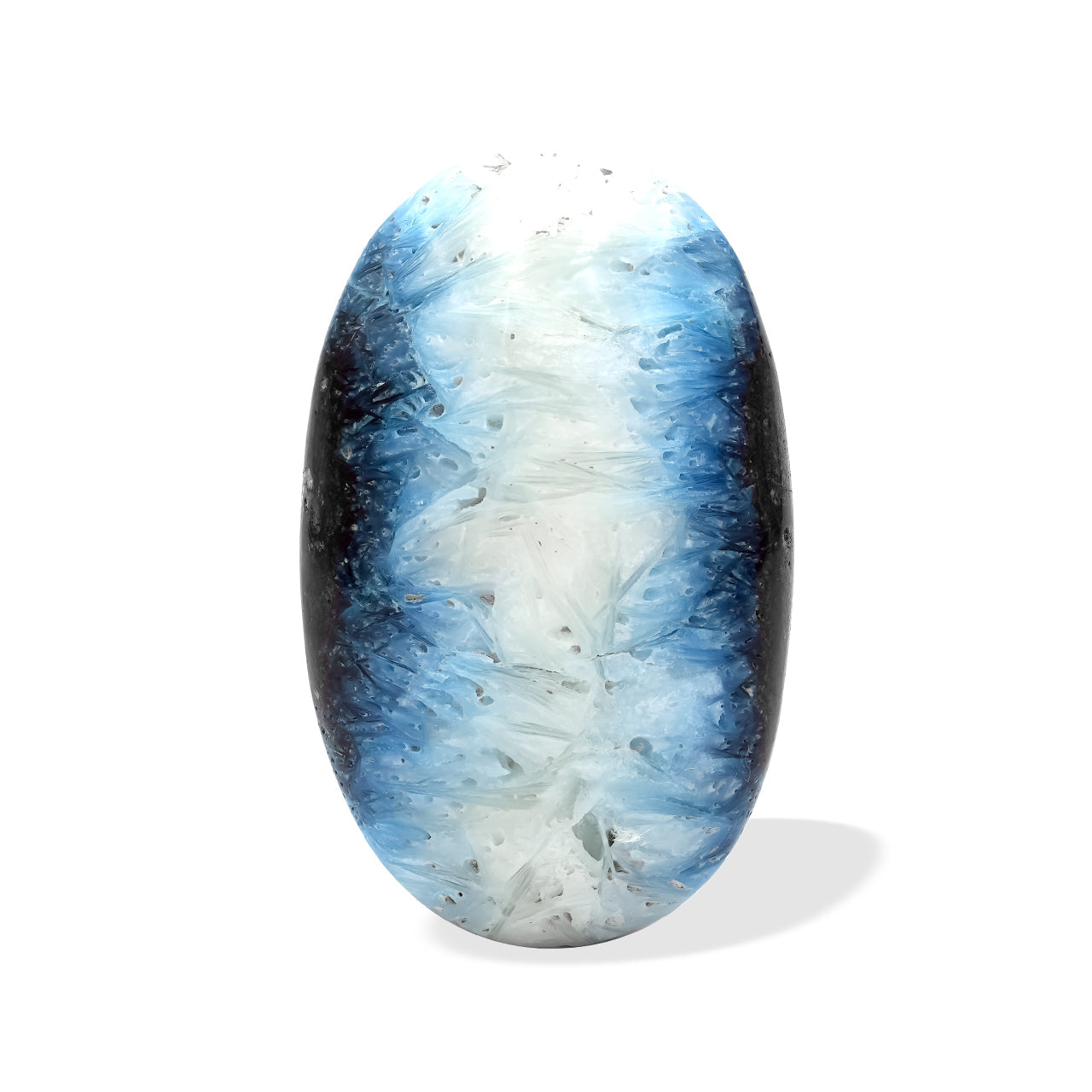 Starborn Polished Blue Ice Glacierite Palm Stone