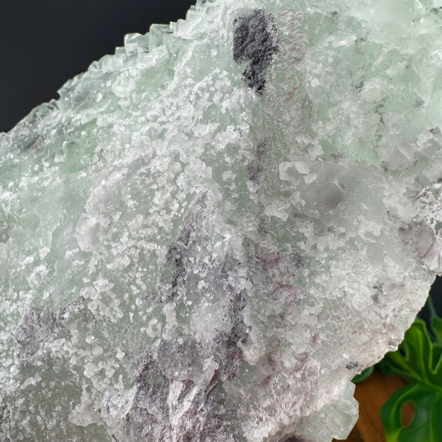 Green Glassy Cubic Sugar Fluorite Specimen