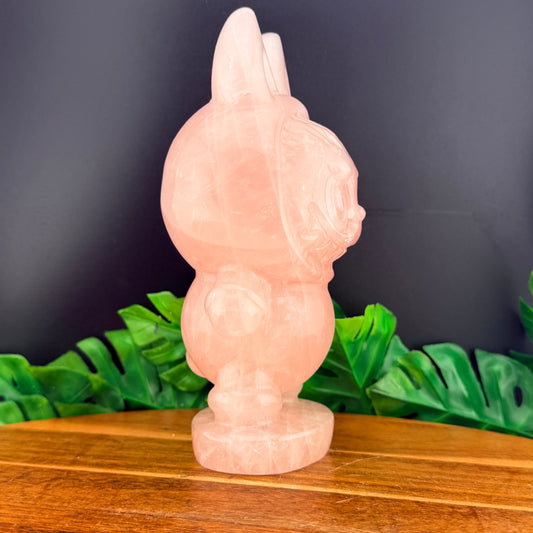 Deep Rose Quartz XL Labubu