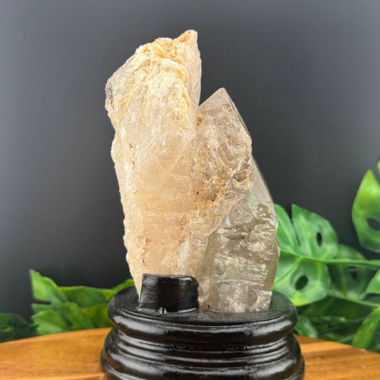 Smoky Elestial Specimen with Stand