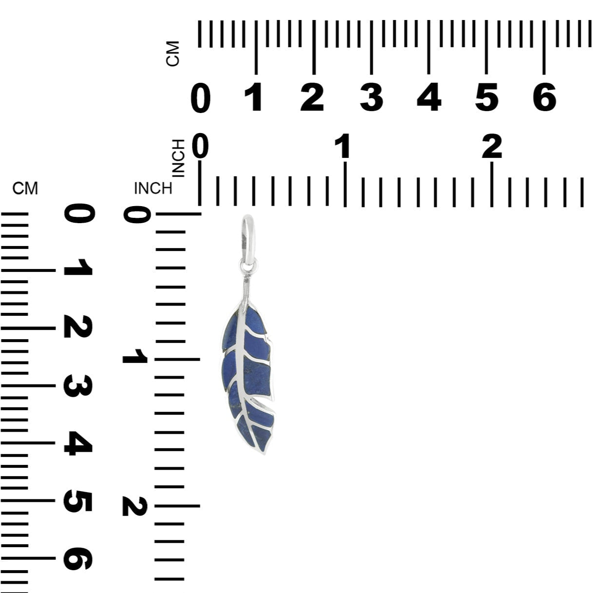 Starborn Feather Pendant with Beautiful Gemstones in Sterling Silver