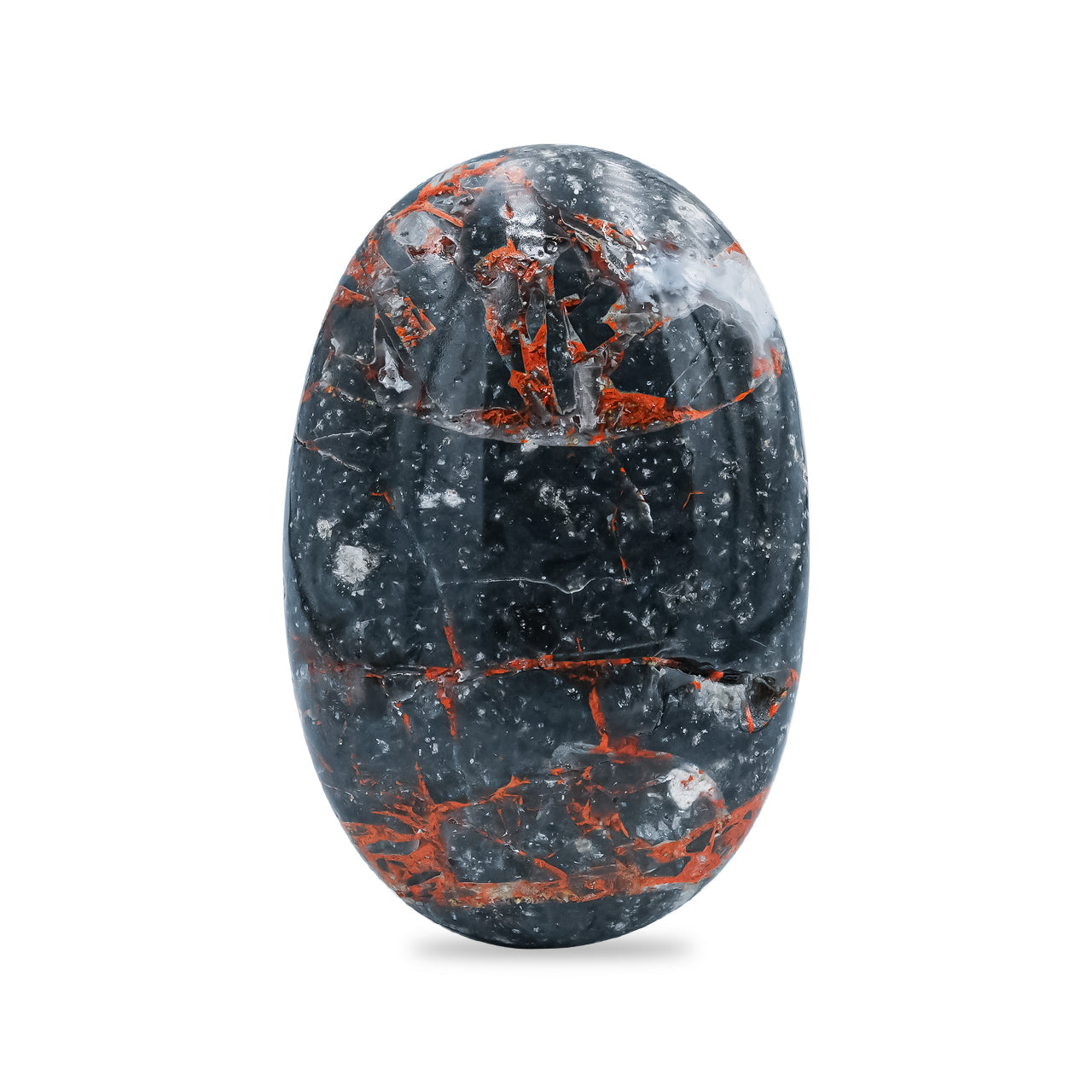 Starborn Polished Magma Chalcedony Palm Stone - 1 piece
