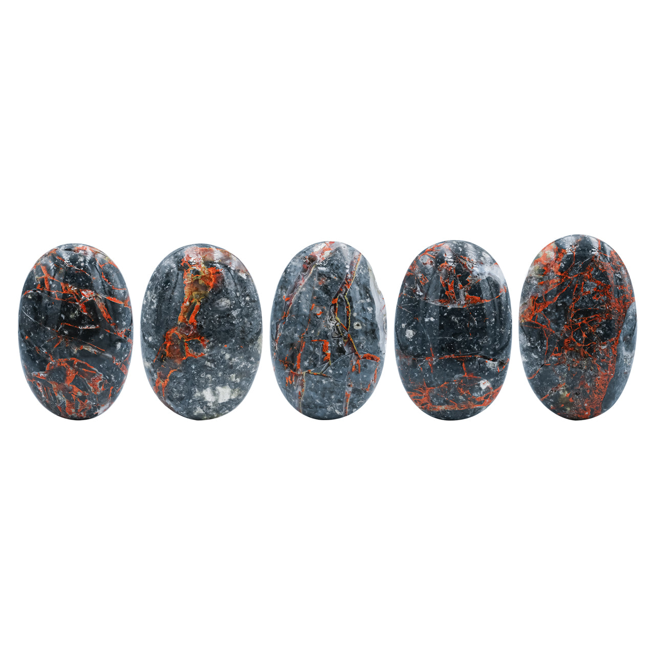 Starborn Polished Magma Chalcedony Palm Stone - 1 piece