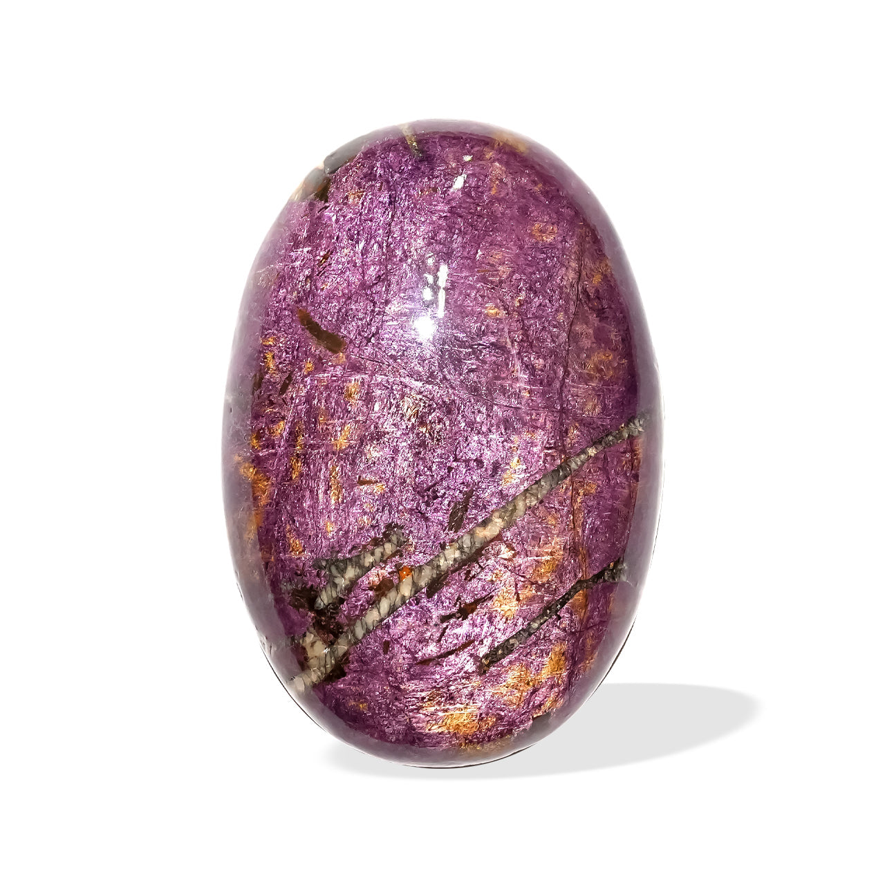 Starborn Polished Purpurite Palm Stone
