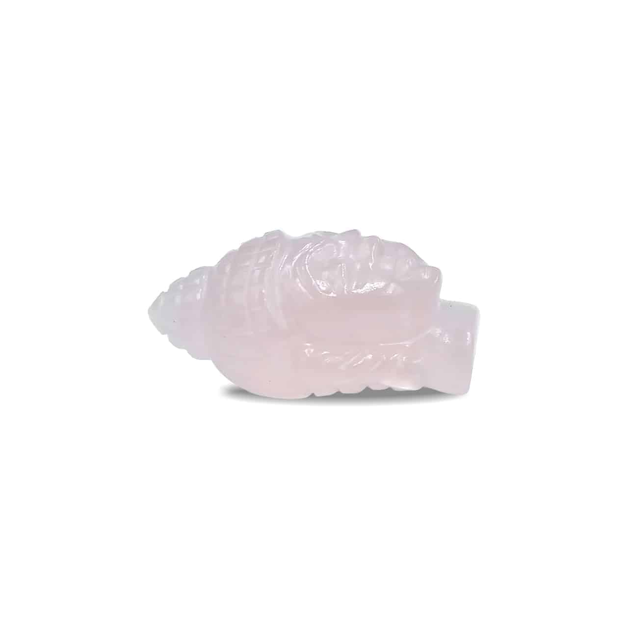 Starborn Hand Carved Rose Quartz Buddha Head - 1 Piece