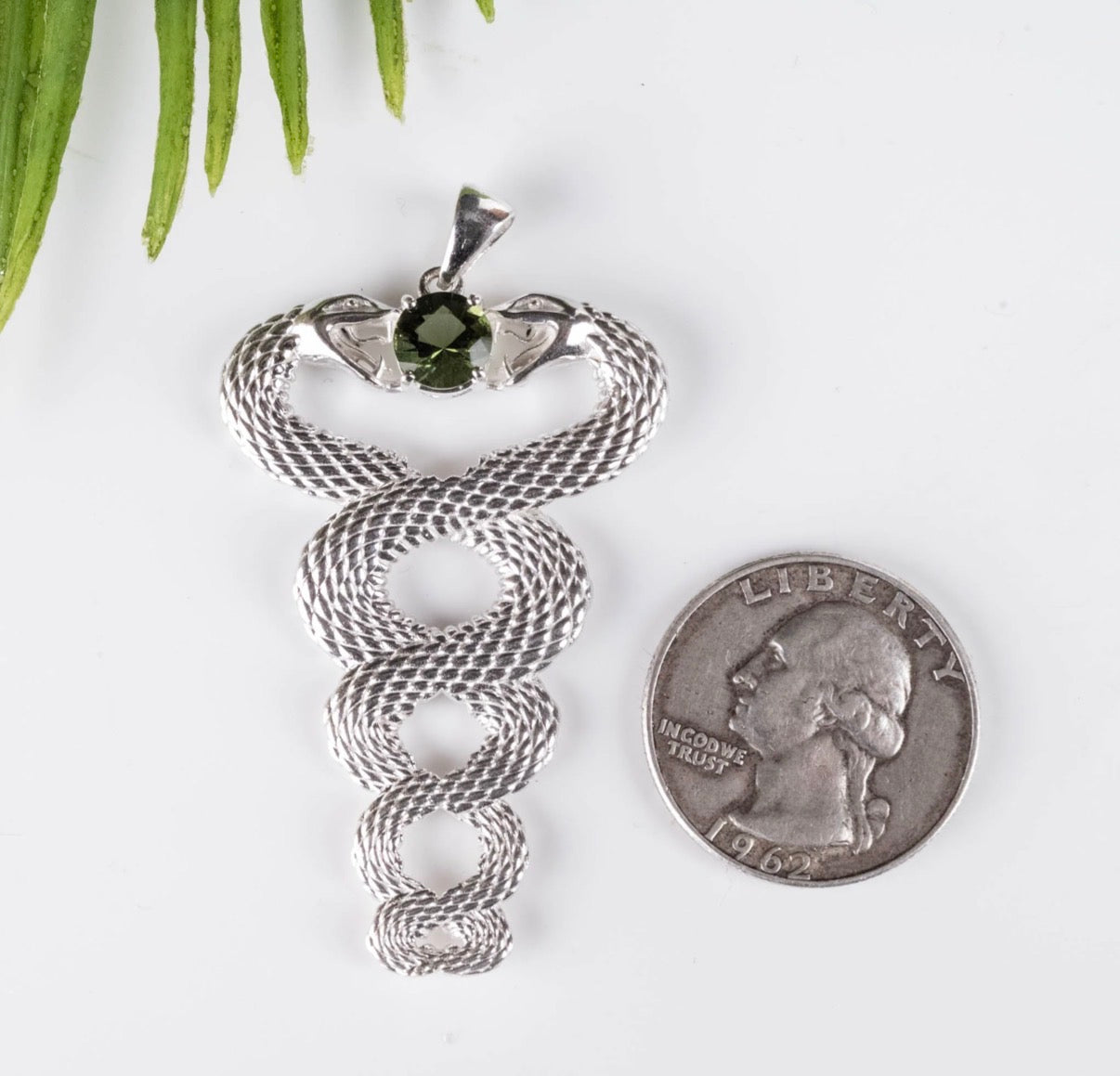 Kundalini Moldavite Pendant - Limited Edition .925 Silver