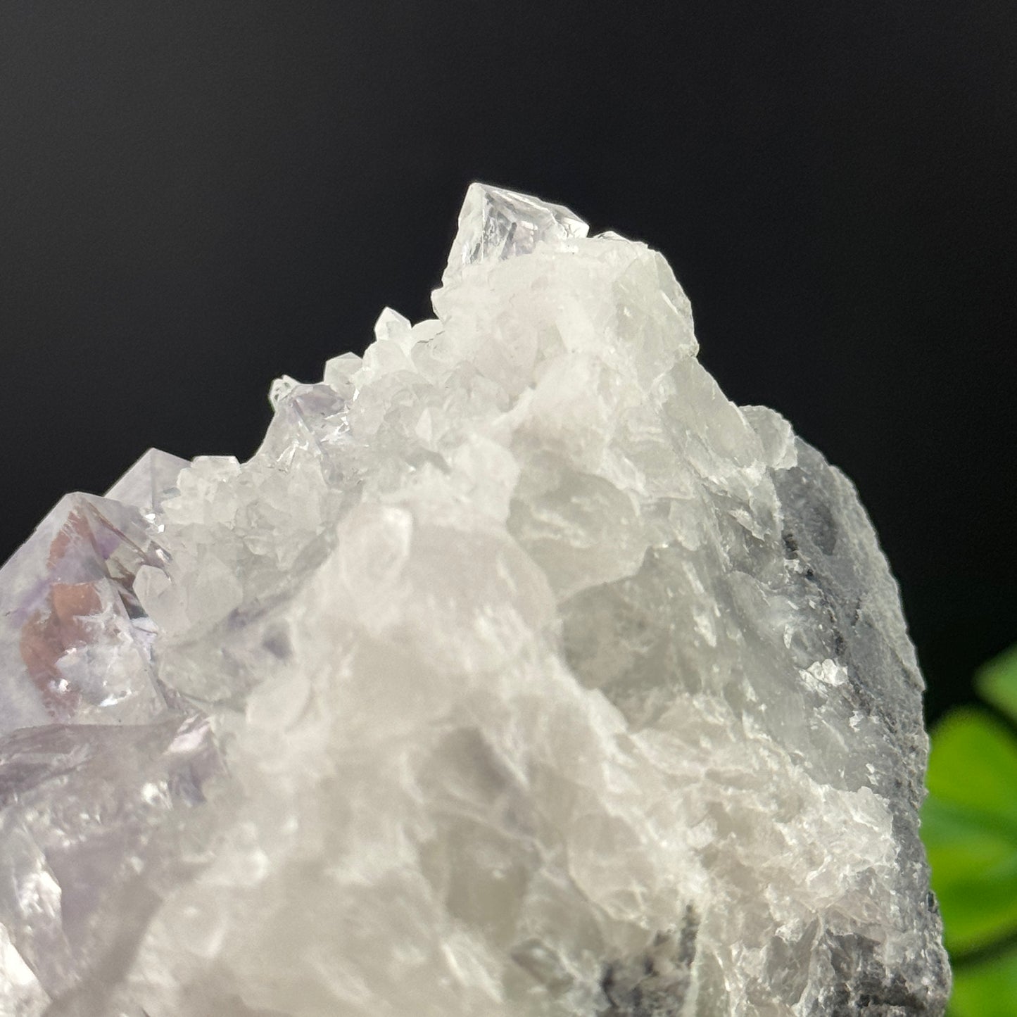 Lavender Cubic Fluorite on Quartz