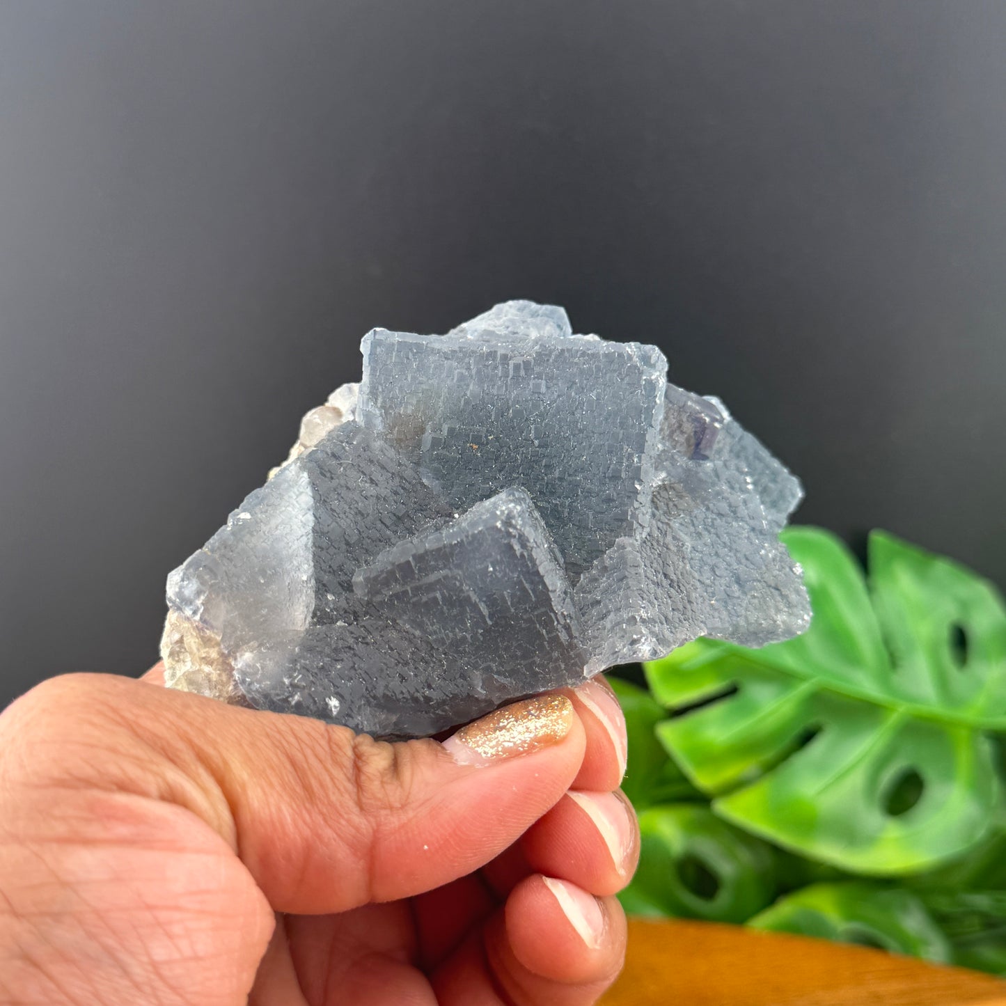 Blue QR Code Fluorite