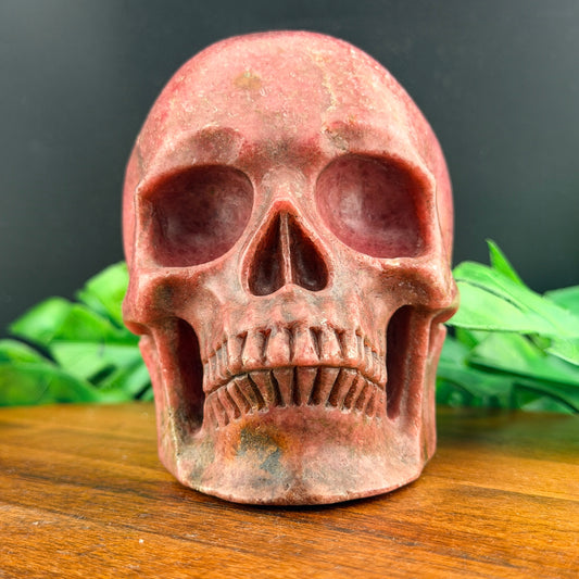 Pink Rhodonite Skull
