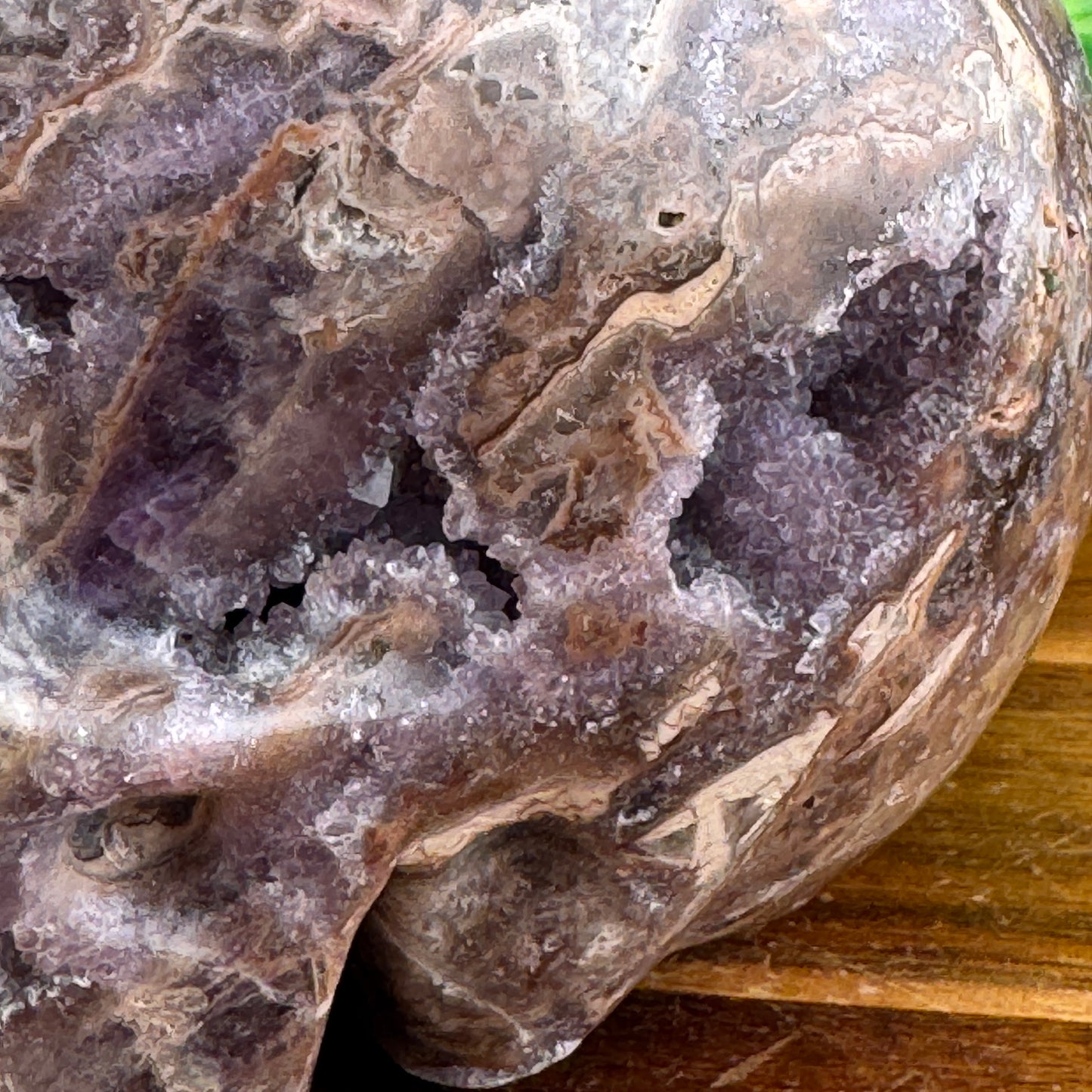 Druzy Amethyst Skull