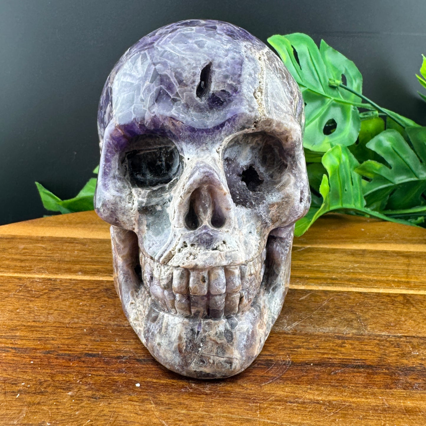 Druzy Amethyst Skull