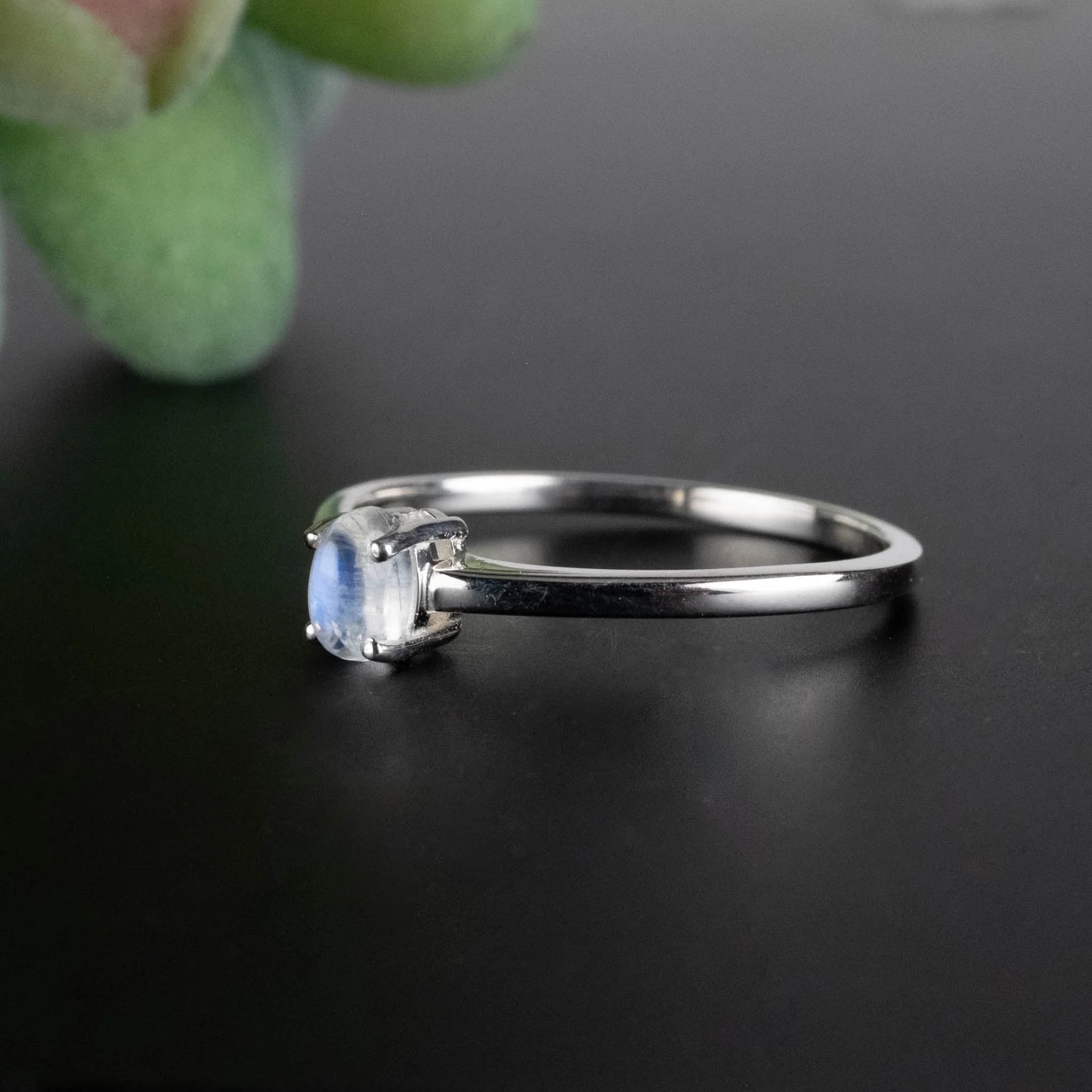 Sterling Silver Moonstone Ring Sz 7