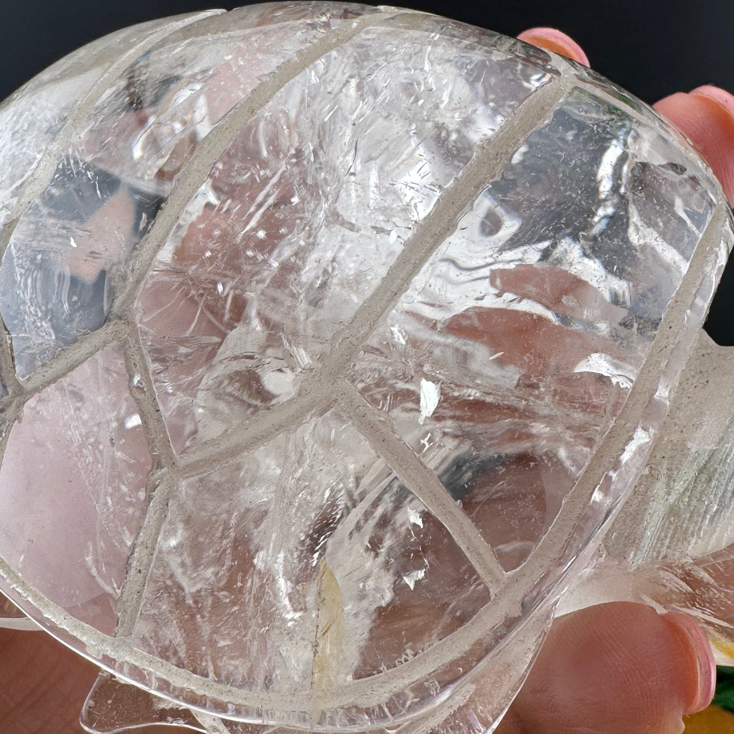 Clear Quartz Large Turtle Carving