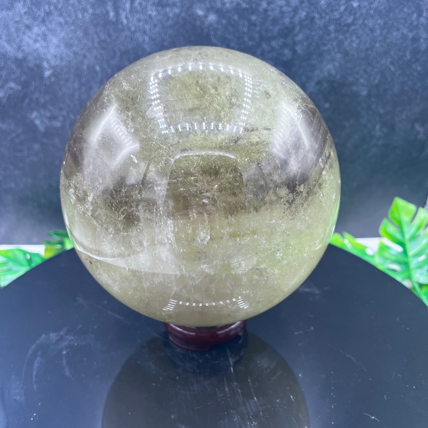 XL Lemon Quartz Sphere