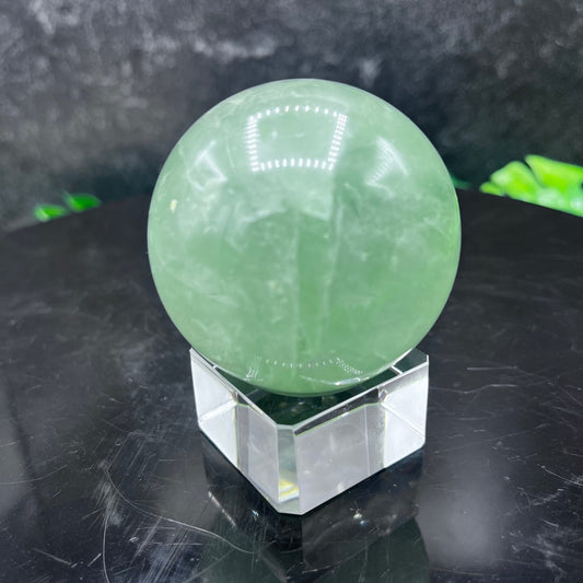 Green Fluorite Sphere
