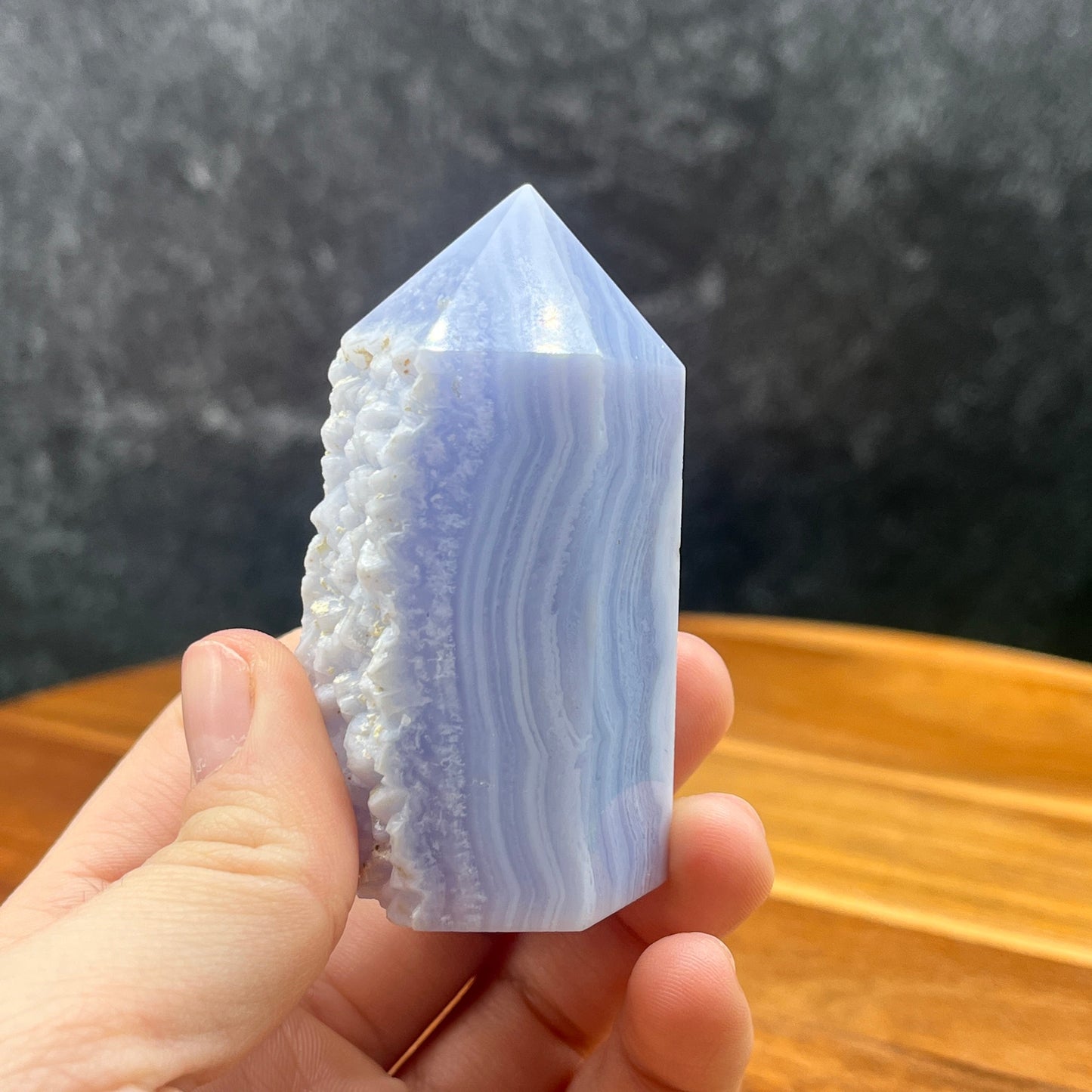 Blue Lace Agate Tower