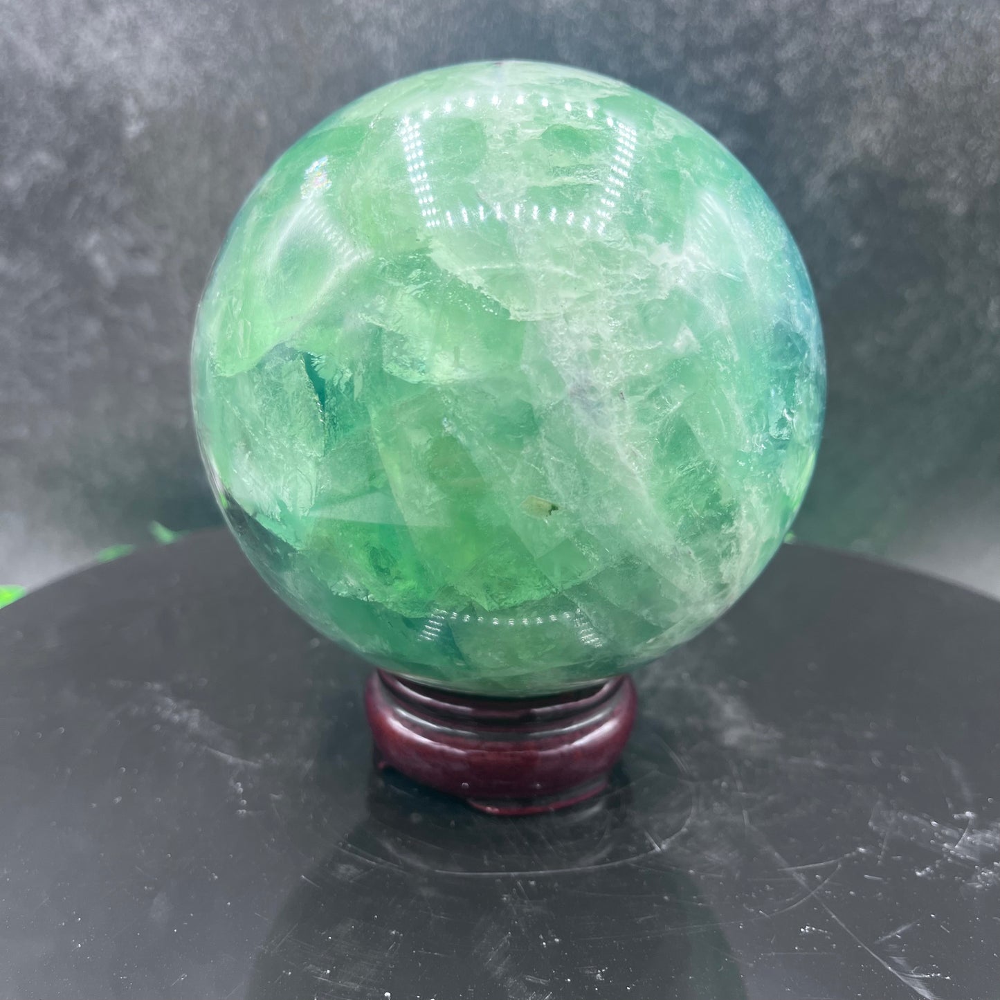 Green Fluorite Sphere