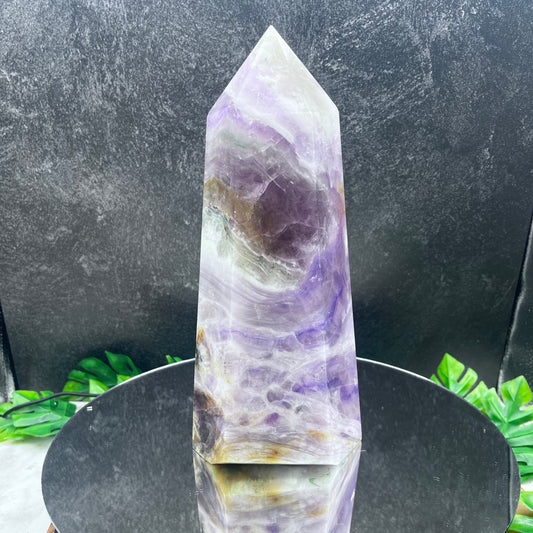 XL Purple Fluorite Tower