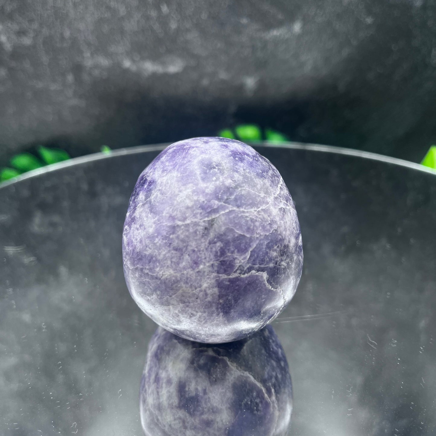 Lepidolite Skull